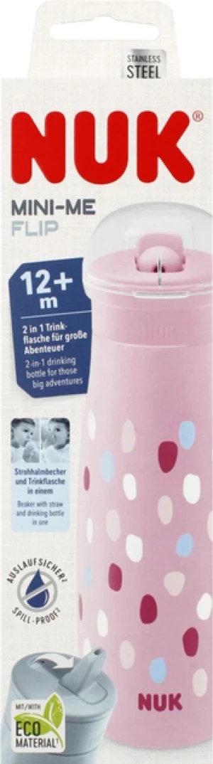 NUK kubek 450ml Mini-Me +12msc różowy