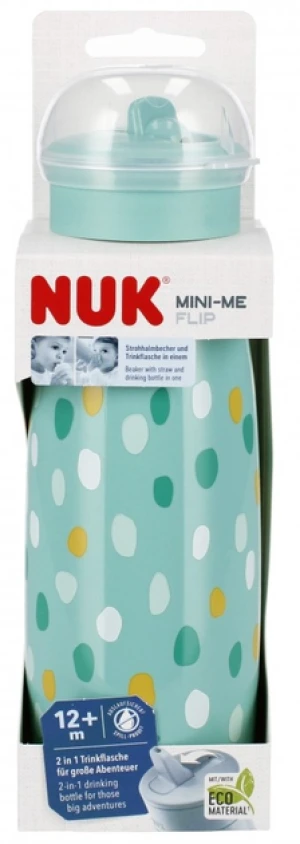 NUK kubek 450ml Mini-Me +12msc turkusowy