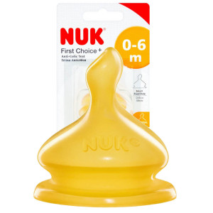 NUK smoczek do butelki 0-6msc 2szt