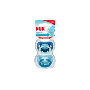 NUK smoczek uspokajający 6-18msc SIGNATURE 2szt