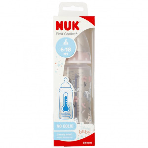NUK butelka antykolkowa 300ml z smoczkiem 6-18msc Bambi