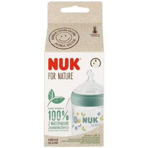 NUK butelka 150ml roz. S For Nature zielona