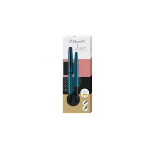 Zestaw pióro wieczne + długopis Jazz Noble Elegance aquamarine - Pelikan