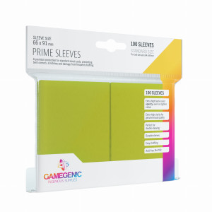 Gamegenic: Prime CCG Sleeves (66x91 mm) - Lime, 100 sztuk