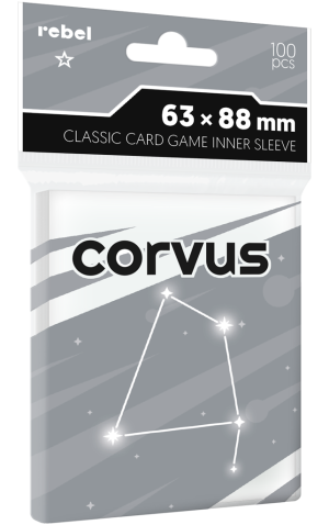 Koszulki na karty Rebel (63x88 mm) Corvus Inner Sleeve Light, 100 sztuk