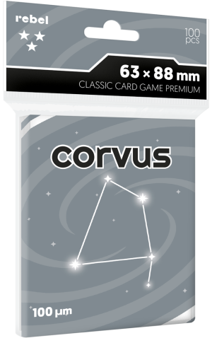 Koszulki na karty Rebel (63x88 mm) Corvus Premium, 100 sztuk