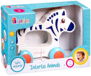 Zwierzątka na kółkach zebra - Bam Bam