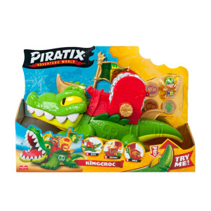 PIRATIX Crazy Jungle Krokodyl King Croc + Figurka