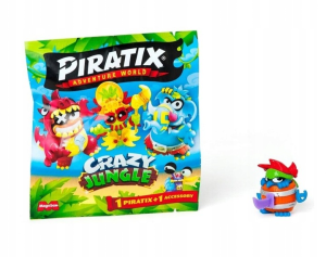 Piratix Crazy Jungle saszetka z figurką i akcesorium 1szt. mix