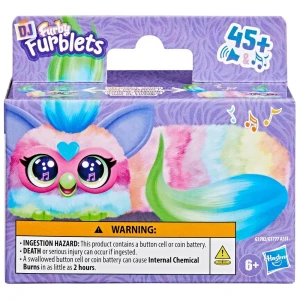 Hasbro Furby DJ Furblets - CAN-DEE-SWIRL Rozciągliwa interaktywna maskotka