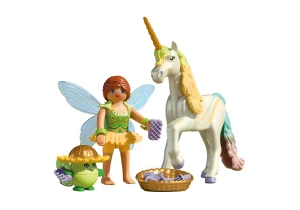 Playmobil 71840 Jednorożec do kolekcjonowania: Rainbow Flower z wróżką