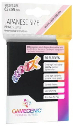 Gamegenic: Japanese Size Prime - Sleeves 60 koszulek 59 x 86 mm