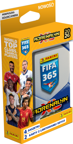 Mini puszka Fifa 365 Adrenalyn XL 2026