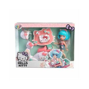 Lalka MANGA HELLO KITTY z różowym skuterem