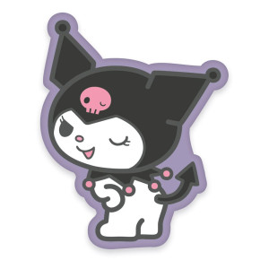 Poduszka Kuromi Sanrio mrugająca 36cm