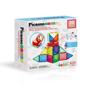 Klocki Magnetyczne Edukacyjne Dla Dzieci 20 Elementów - Picasso