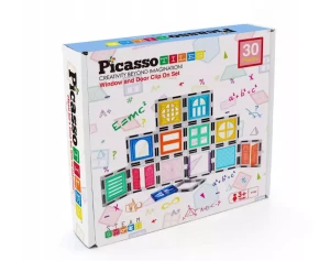 Klocki Magnetyczne Edukacyjne Dla Dzieci 30 Elementów V2 - Picasso