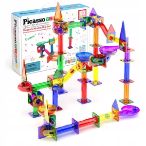 Klocki Magnetyczne Edukacyjne Dla Dzieci 50 Elementów Marble Run - Picasso