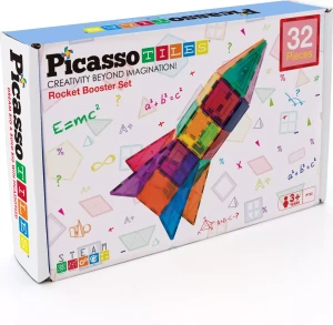Klocki Magnetyczne Edukacyjne Dla Dzieci 32 Elementów - Picasso