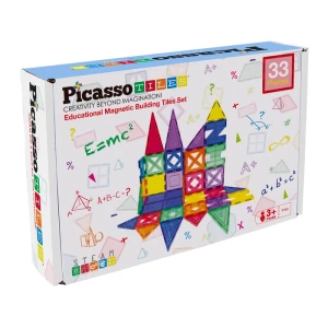 Klocki Magnetyczne Edukacyjne Dla Dzieci 33 Elementy - Picasso
