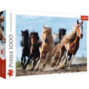 Puzzle 1000 Galopujące konie - TREFL