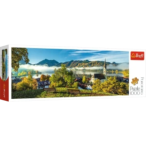 Puzzle 1000 Panorama - Nad jeziorem Schliersee - TREFL