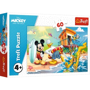 Puzzle 60 Ciekawy dzień Mikiego i przyjaciół - TREFL