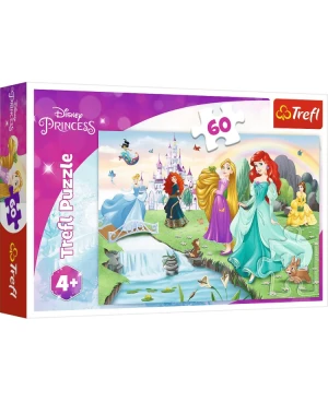 Puzzle 60 Poznaj Księżniczki - TREFL