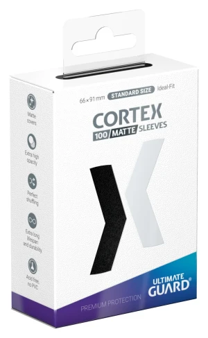 Koszulki na karty Ultimate Guard Cortex Sleeves Matte Standard Size (100) - czarne