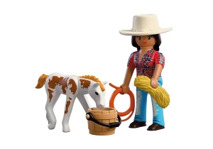 Playmobil 72026 Duo Pack Kowbojka ze źrebakiem