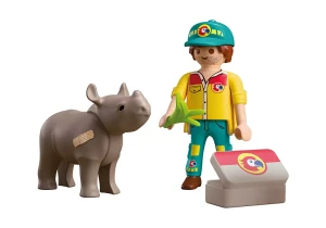 Playmobil 72025 DuoPack Strażnik leśny z nosorożcem