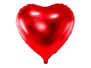 Balon foliowy Serce 45 cm czerwony