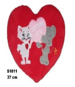 Serce Kocham Cię - Kot 37 cm