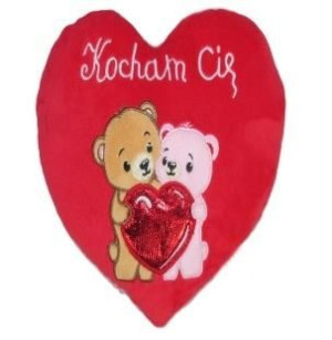 Serce Kocham Cię - Misie 25 cm