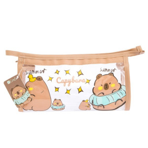 Piórnik kosmetyczka kapibara transparentna - DP Craft