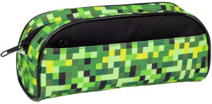 Piórnik Saszetka z 2 Zamkami, Pixi Green - Happy Color