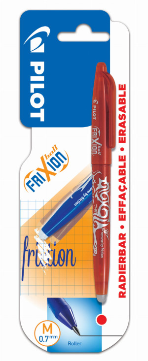 Pióro kulk. FriXion czerwony 0.7 + wkłady - Pilot
