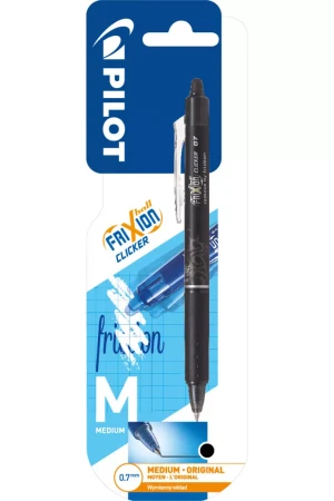 Pióro kulk. FriXion Clicker czarny 0.7 PILOT