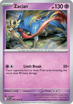 Zacian (PFL 045) Holo