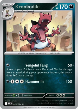 Krookodile (PFL 066) Reverse Holo
