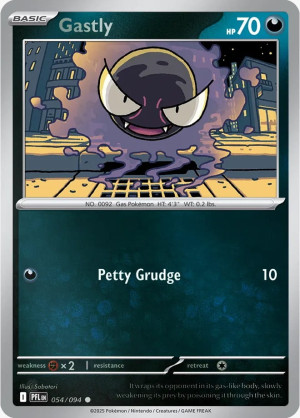 Gastly (PFL 054) Reverse Holo