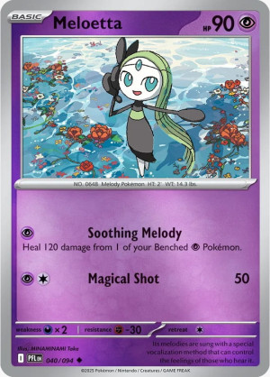 Meloetta (PFL 040) Reverse Holo