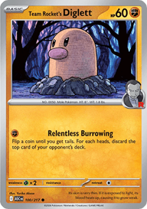 Team Rocket's Diglett (ASC 100)