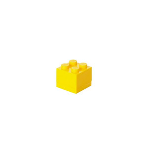 LEGO Pudełeczko klocek czwórka żółty