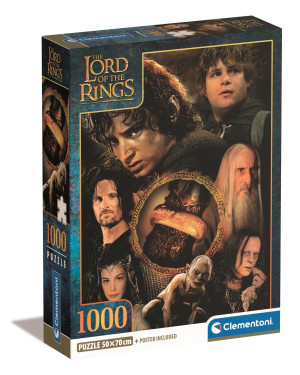 Puzzle 1000 Compact The Lord of the Rings - Clementoni
