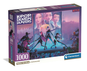 Puzzle 1000 Compact K-pop Demon Hunters - Clementoni