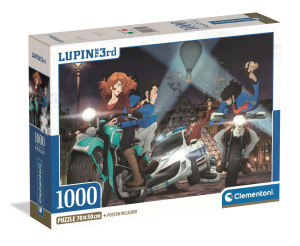 Puzzle 1000 Compact Lupin III - Clementoni