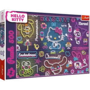 Puzzle 500 Neon Hello Kitty - TREFL