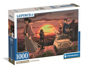 Puzzle 1000 Compact Lupin III - Clementoni