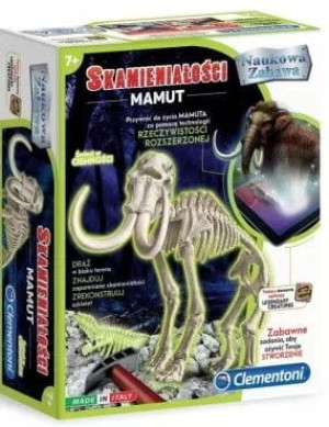 Naukowa zabawa. Skamieniałości. Mamut fluorescencyjny - Clementoni